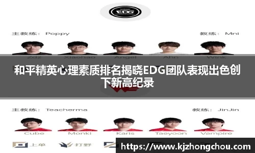 和平精英心理素质排名揭晓EDG团队表现出色创下新高纪录